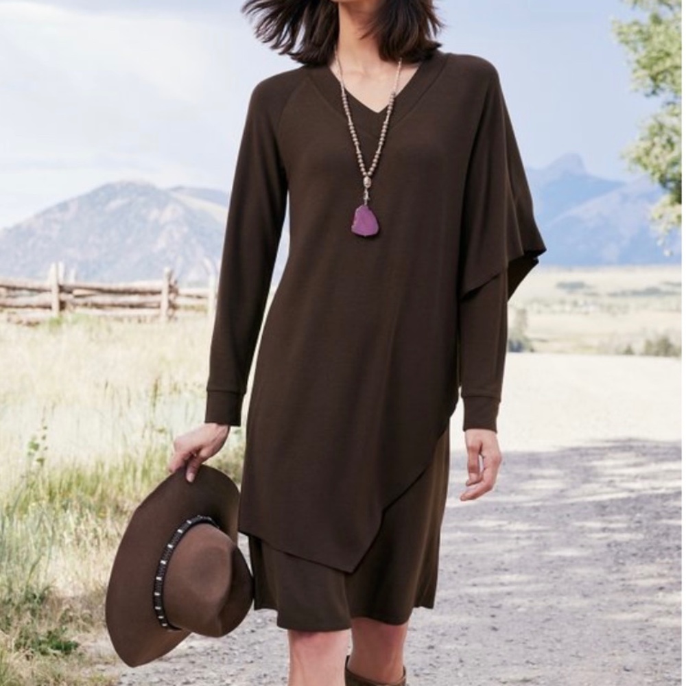 Soft Surroundings Marla Dress Size S Black